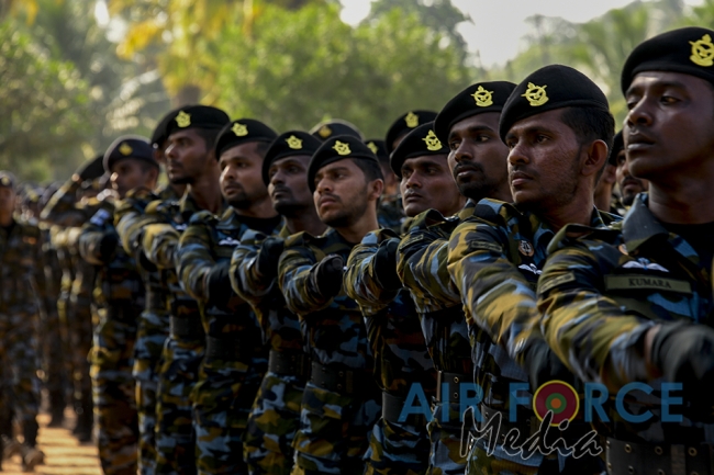 Paratroopers and Special Air Borne Force Personnel Pass Out at SLAF Base Katunayake