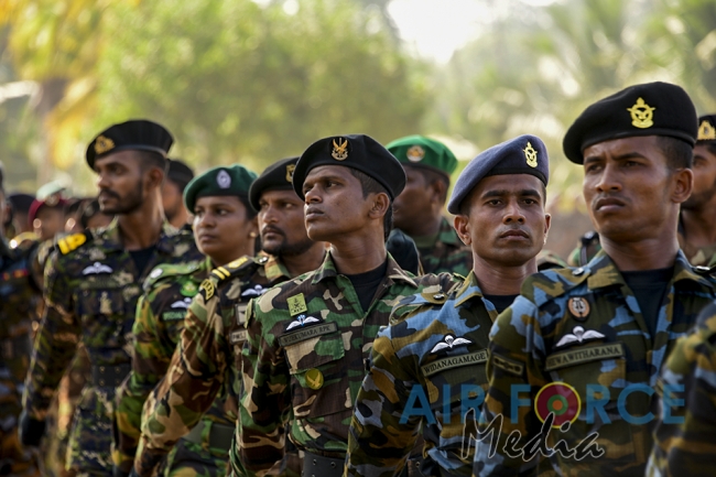 Paratroopers and Special Air Borne Force Personnel Pass Out at SLAF Base Katunayake