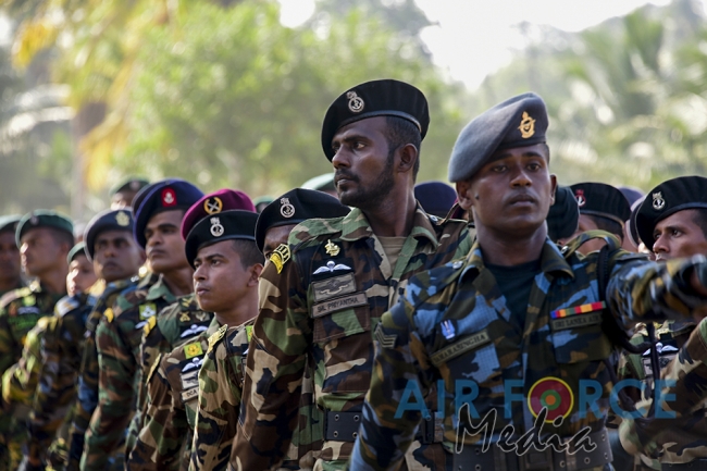 Paratroopers and Special Air Borne Force Personnel Pass Out at SLAF Base Katunayake