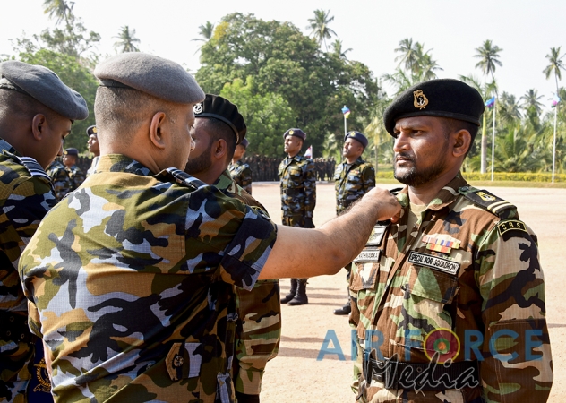 Paratroopers and Special Air Borne Force Personnel Pass Out at SLAF Base Katunayake