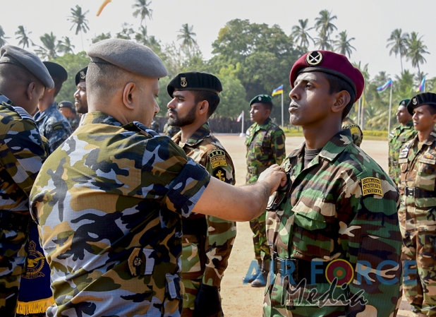 Paratroopers and Special Air Borne Force Personnel Pass Out at SLAF Base Katunayake