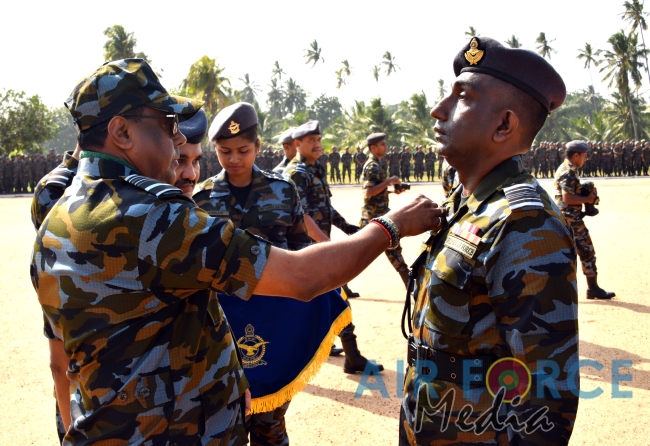 Paratroopers and Special Air Borne Force Personnel Pass Out at SLAF Base Katunayake