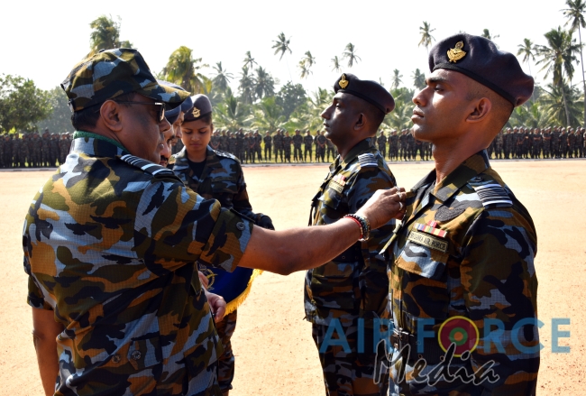 Paratroopers and Special Air Borne Force Personnel Pass Out at SLAF Base Katunayake