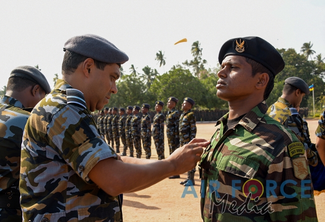 Paratroopers and Special Air Borne Force Personnel Pass Out at SLAF Base Katunayake