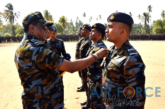 Paratroopers and Special Air Borne Force Personnel Pass Out at SLAF Base Katunayake
