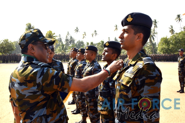 Paratroopers and Special Air Borne Force Personnel Pass Out at SLAF Base Katunayake