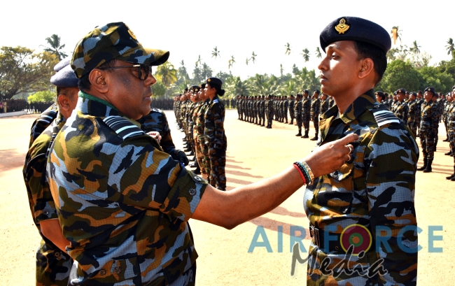 Paratroopers and Special Air Borne Force Personnel Pass Out at SLAF Base Katunayake
