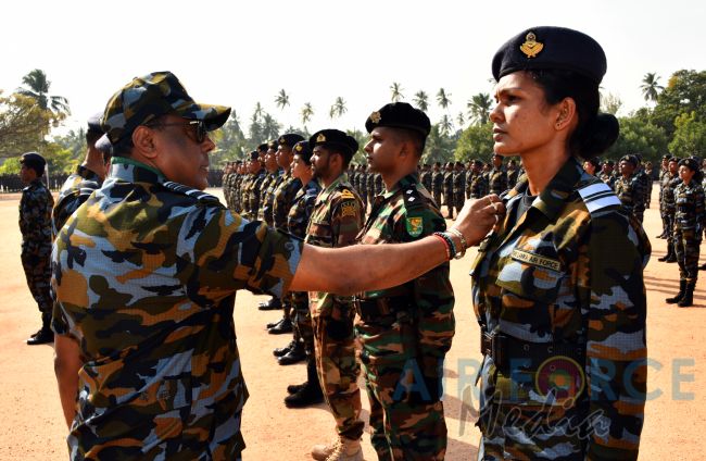 Paratroopers and Special Air Borne Force Personnel Pass Out at SLAF Base Katunayake