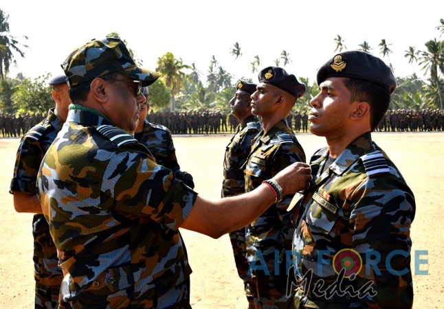 Paratroopers and Special Air Borne Force Personnel Pass Out at SLAF Base Katunayake