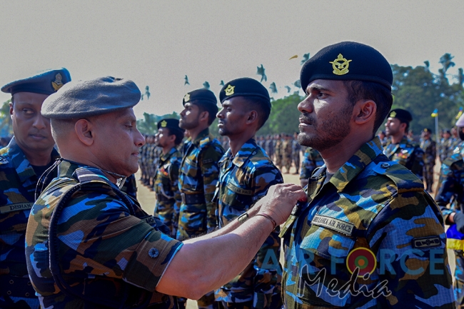 Paratroopers and Special Air Borne Force Personnel Pass Out at SLAF Base Katunayake
