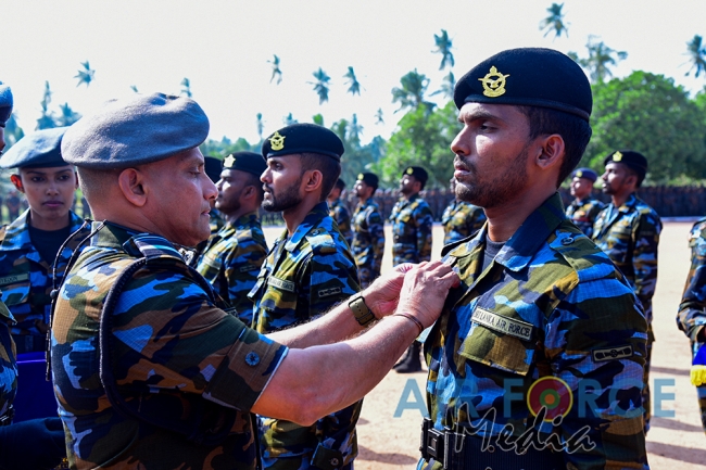 Paratroopers and Special Air Borne Force Personnel Pass Out at SLAF Base Katunayake