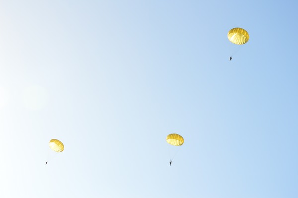 Paratroopers in action at SLAF Ampara