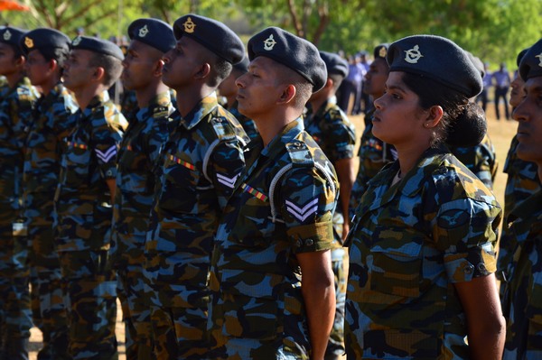 Paratroopers in action at SLAF Ampara