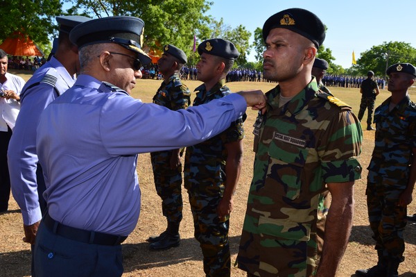 Paratroopers in action at SLAF Ampara