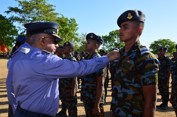 Paratroopers in action at SLAF Ampara