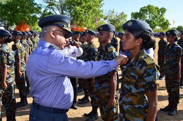 Paratroopers in action at SLAF Ampara