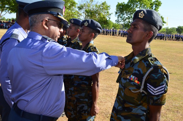 Paratroopers in action at SLAF Ampara
