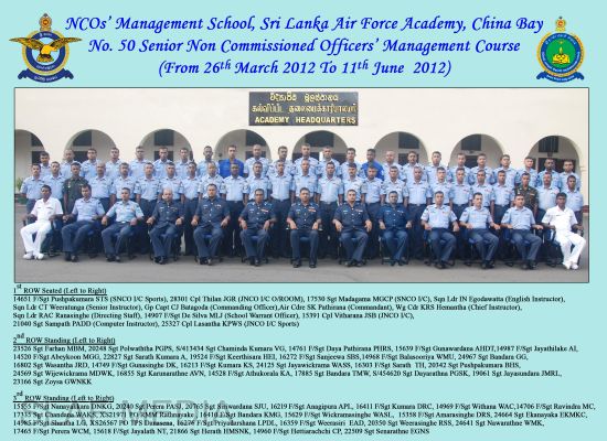 The Passing out Ceremony of the no. 50th Non Commissioned Officers’ Management Course