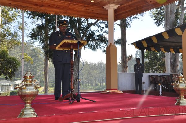 Recruits passing out in SLAF Station Diyatalawa
