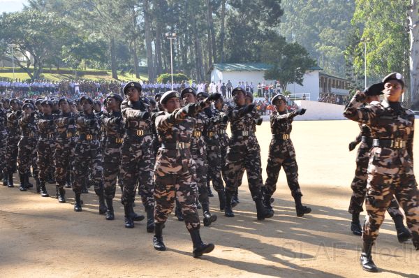 Recruits passing out in SLAF Station Diyatalawa