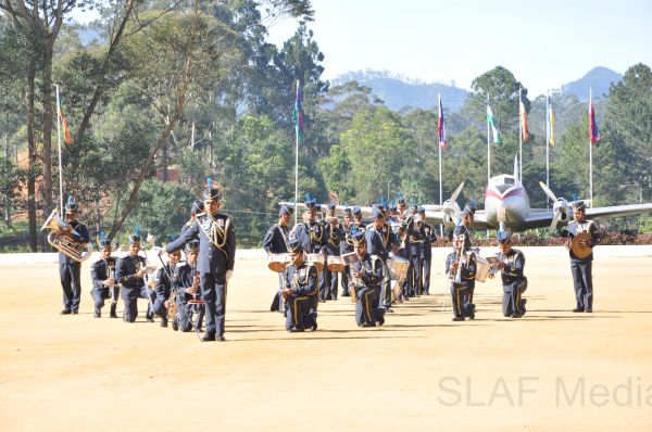 Recruits passing out in SLAF Station Diyatalawa