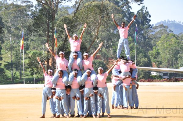 Recruits passing out in SLAF Station Diyatalawa