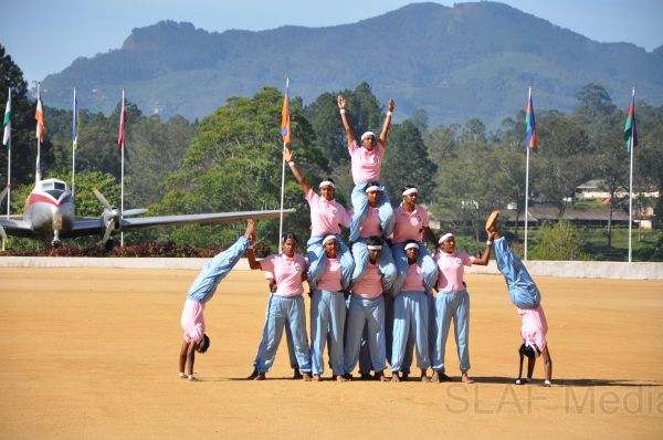 Recruits passing out in SLAF Station Diyatalawa