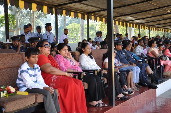 Recruits passing out in SLAF Station Diyatalawa