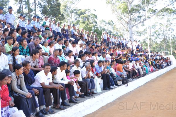 Recruits passing out in SLAF Station Diyatalawa