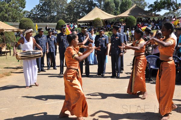 Recruits passing out in SLAF Station Diyatalawa