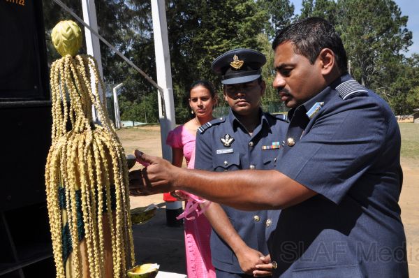 Recruits passing out in SLAF Station Diyatalawa