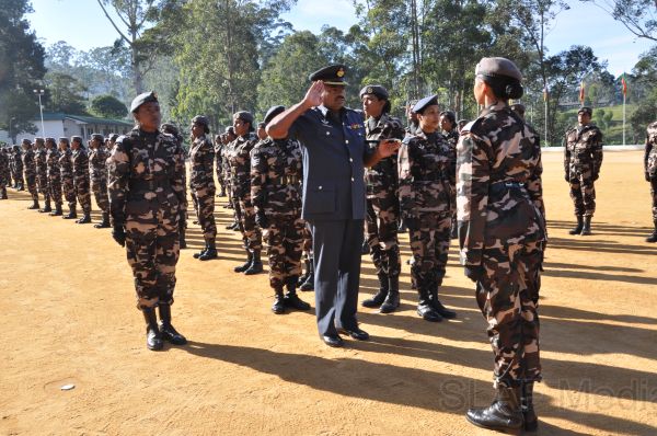 Recruits passing out in SLAF Station Diyatalawa