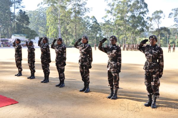 Recruits passing out in SLAF Station Diyatalawa