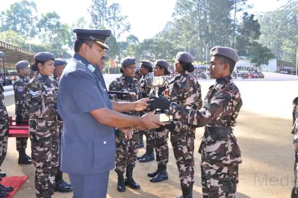 Recruits passing out in SLAF Station Diyatalawa