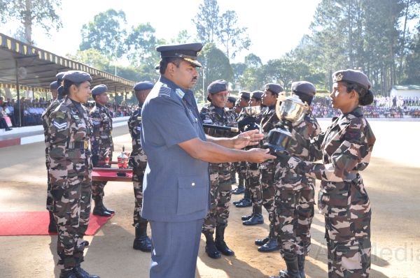 Recruits passing out in SLAF Station Diyatalawa