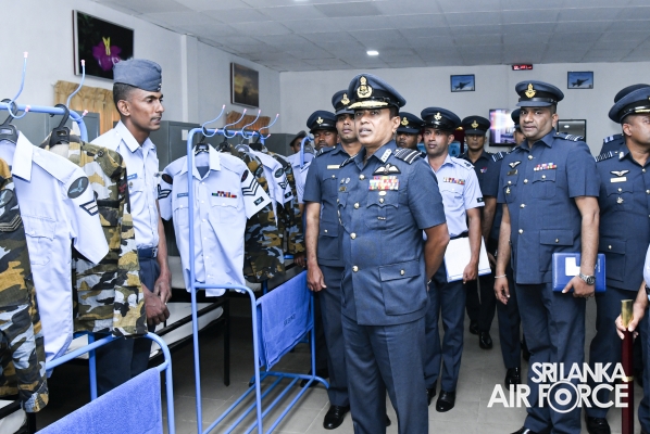 Annual
Commander’s Inspection at Sri Lanka Air Force Station Piduruthalagala