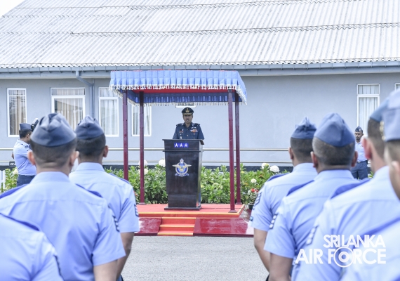 Annual
Commander’s Inspection at Sri Lanka Air Force Station Piduruthalagala