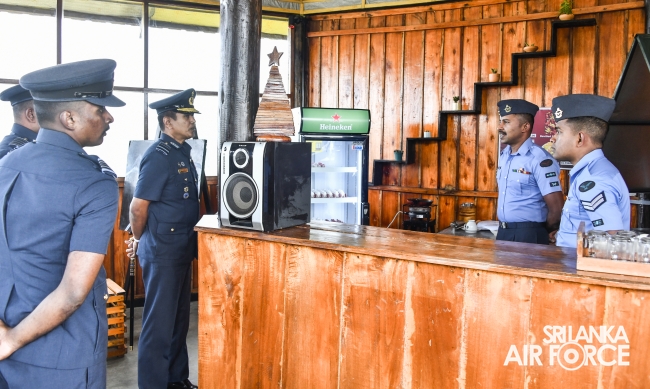 Annual
Commander’s Inspection at Sri Lanka Air Force Station Piduruthalagala
