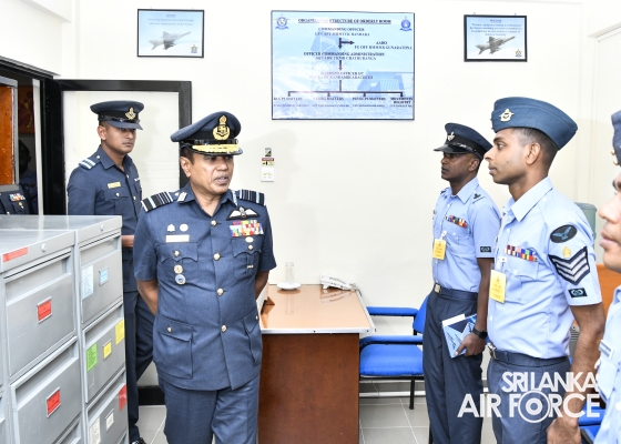 Annual
Commander’s Inspection at Sri Lanka Air Force Station Piduruthalagala