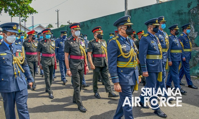 THE PRESIDENT PAYS LAST RESPECTS TO LATE AIR CHIEF MARSHAL PH MENDIS