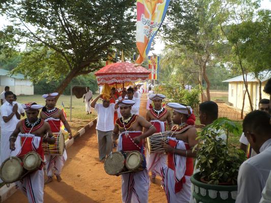 Pirith Chanting and Alms Giving at Palavi