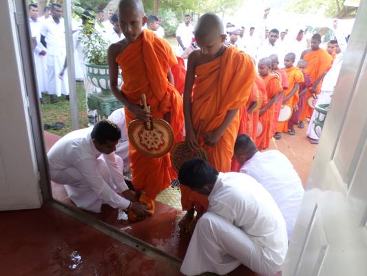 Pirith Chanting and Alms Giving at Palavi