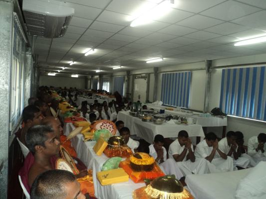 Pirith Chanting and Alms Giving at Palavi