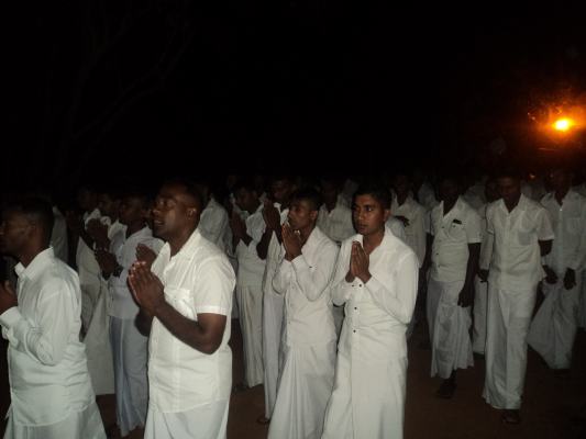 Pirith Chanting and Alms Giving at Palavi