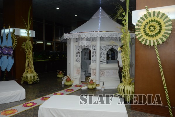 All Night Pirith Chanting and Alms Giving at Air Force Headquarters
