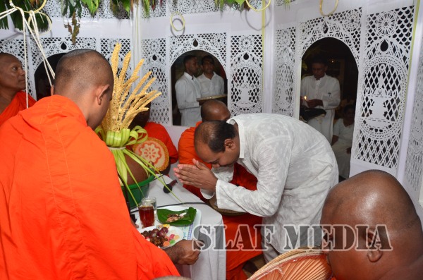 All Night Pirith Chanting and Alms Giving at Air Force Headquarters
