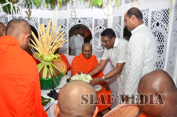 All Night Pirith Chanting and Alms Giving at Air Force Headquarters