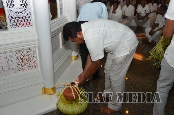 All Night Pirith Chanting and Alms Giving at Air Force Headquarters