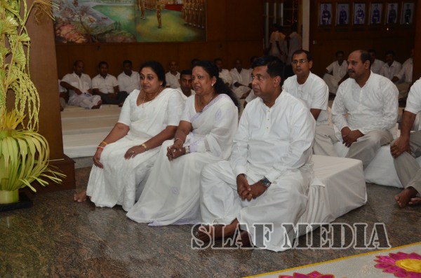 All Night Pirith Chanting and Alms Giving at Air Force Headquarters
