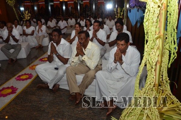 All Night Pirith Chanting and Alms Giving at Air Force Headquarters
